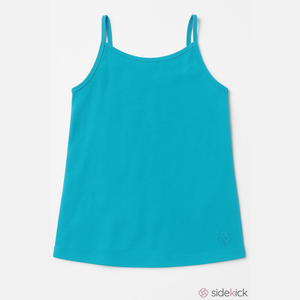 Justice Aqua Blue Tank Top Spaghetti Strap Size 12